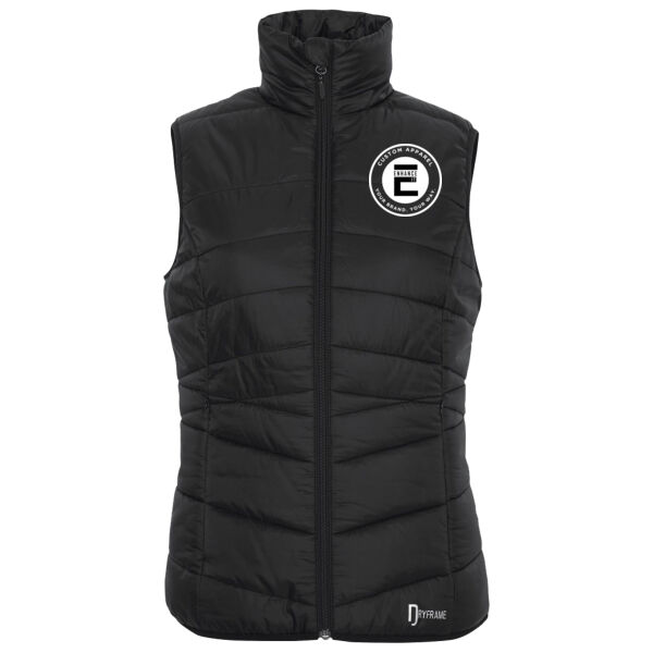 Screen Printed Left Chest - DRYFRAME® DRY TECH INSULATED LADIES' VEST Thumbnail